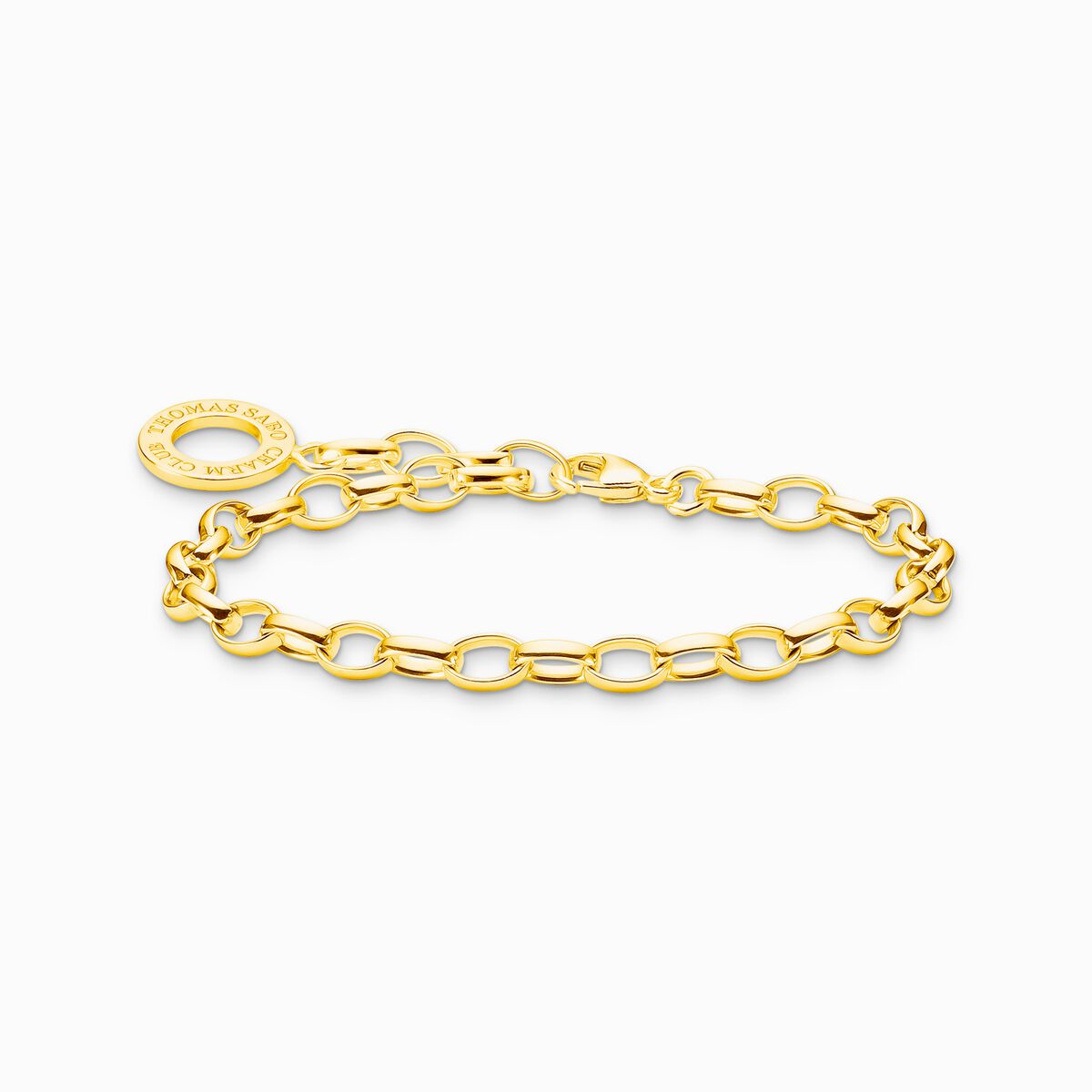 Charm bracelet classic gold plated