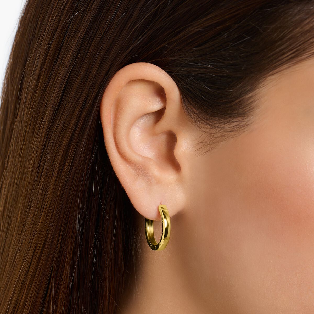 Hoop earrings small gold