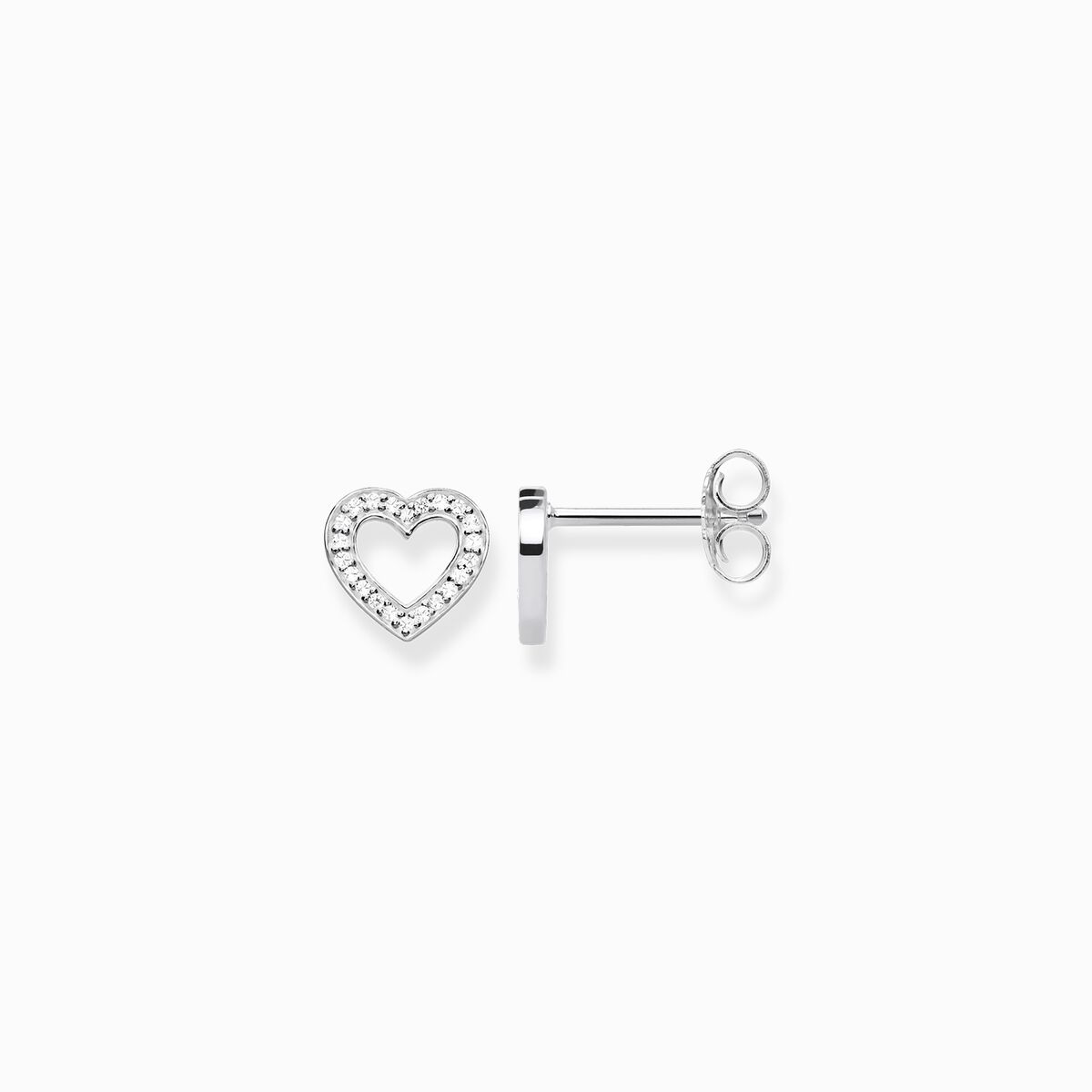 Ear studs hearts large