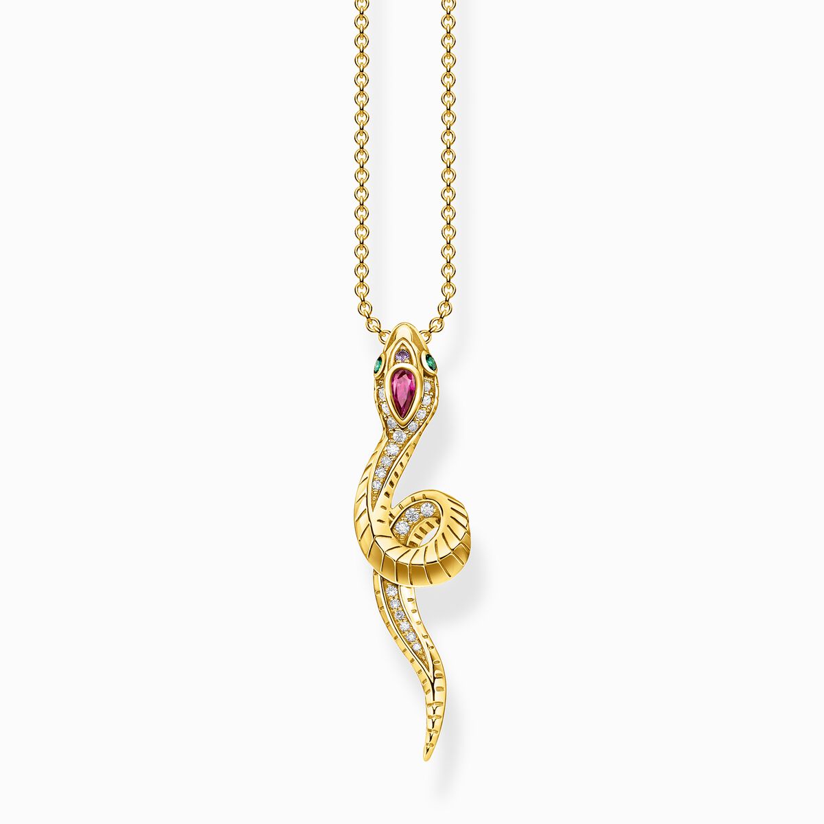 Necklace snake gold