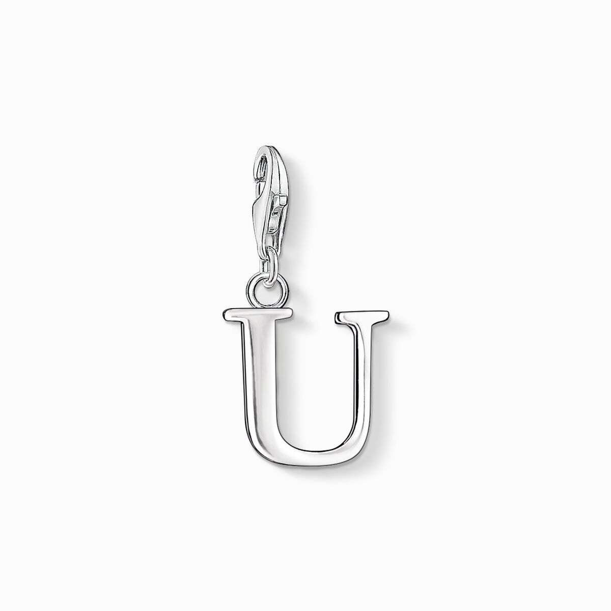 Charm pendant letter u