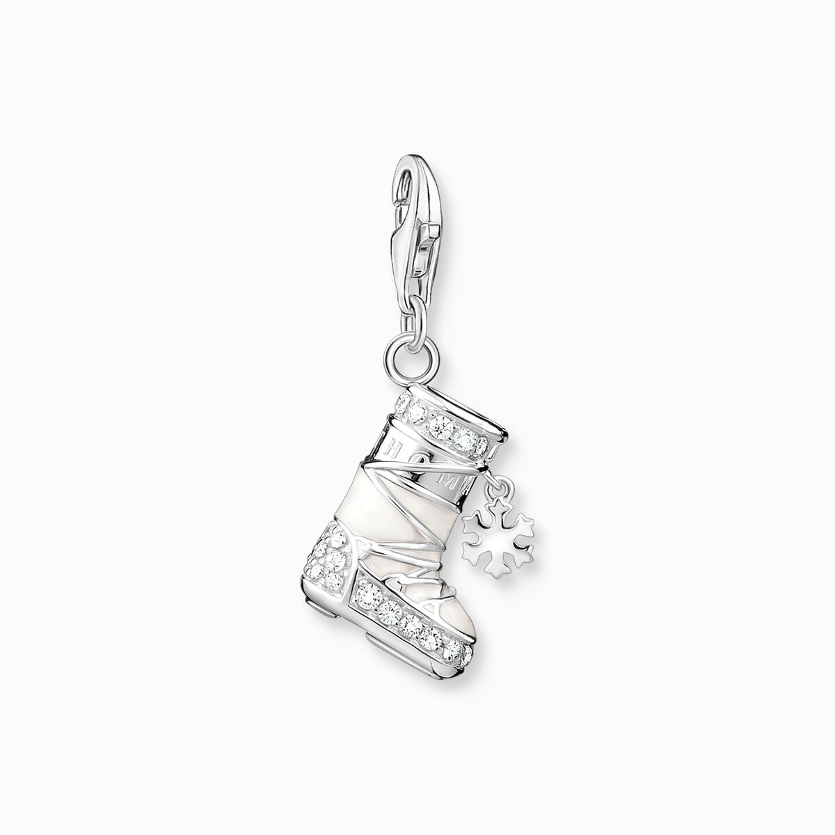 Charm pendant snowshoe silver