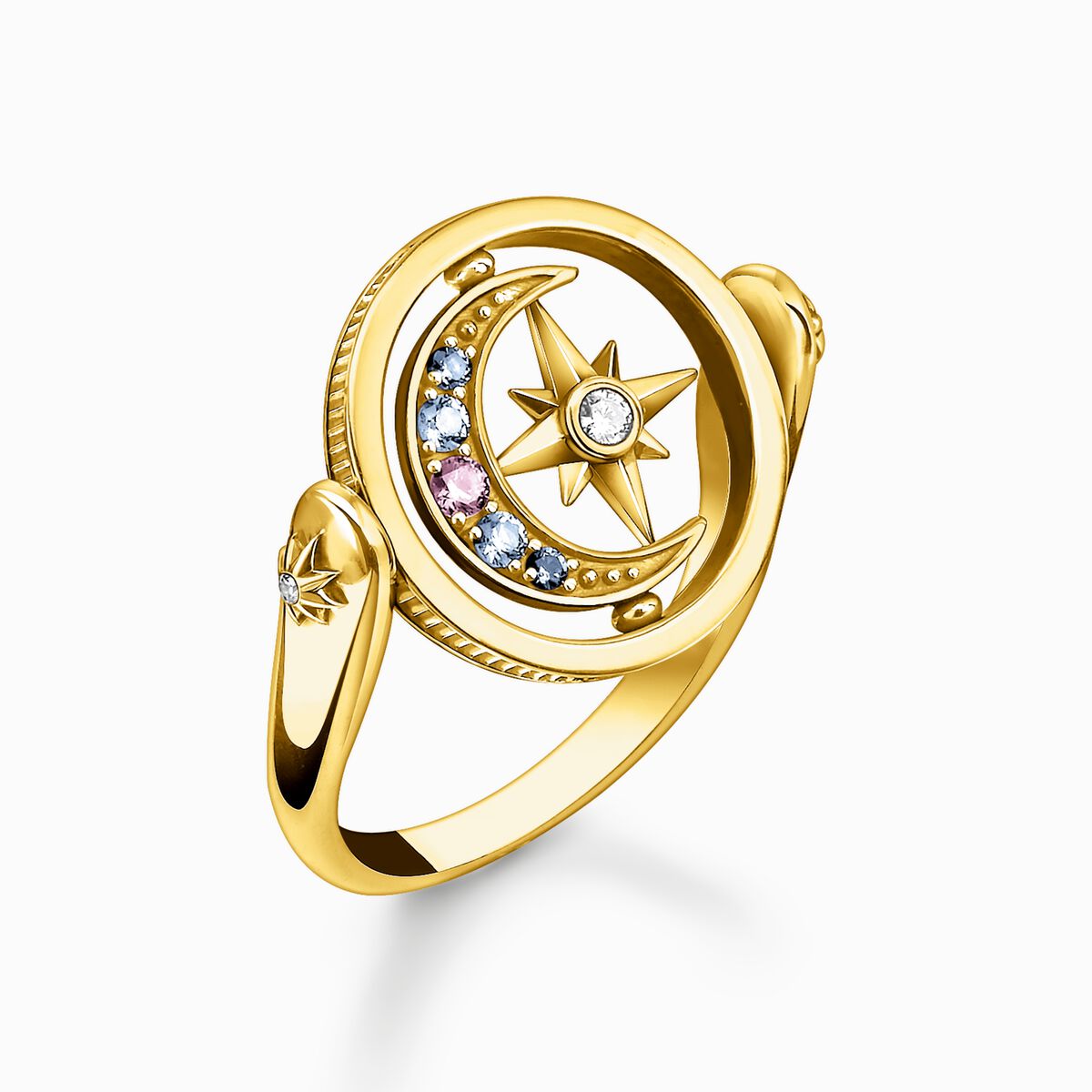 Ring Royalty star & Moon gold