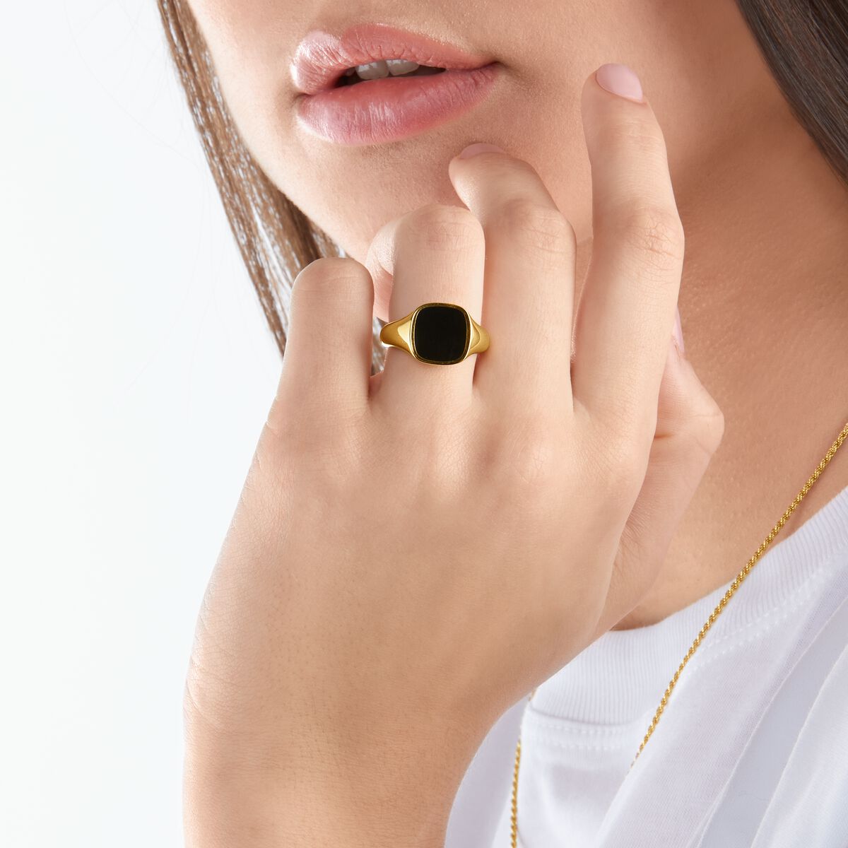 Ring classic black-gold