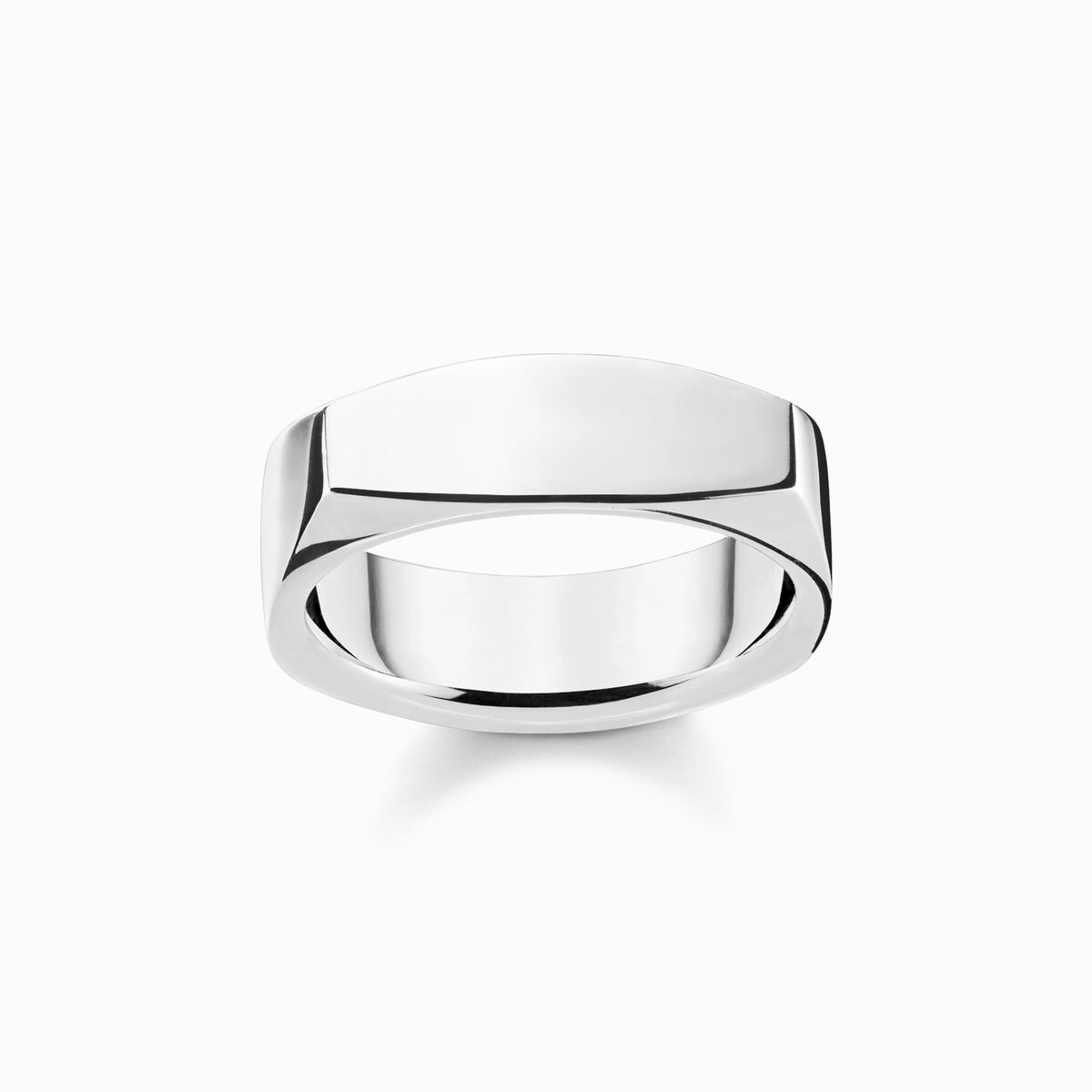Ring angular silver