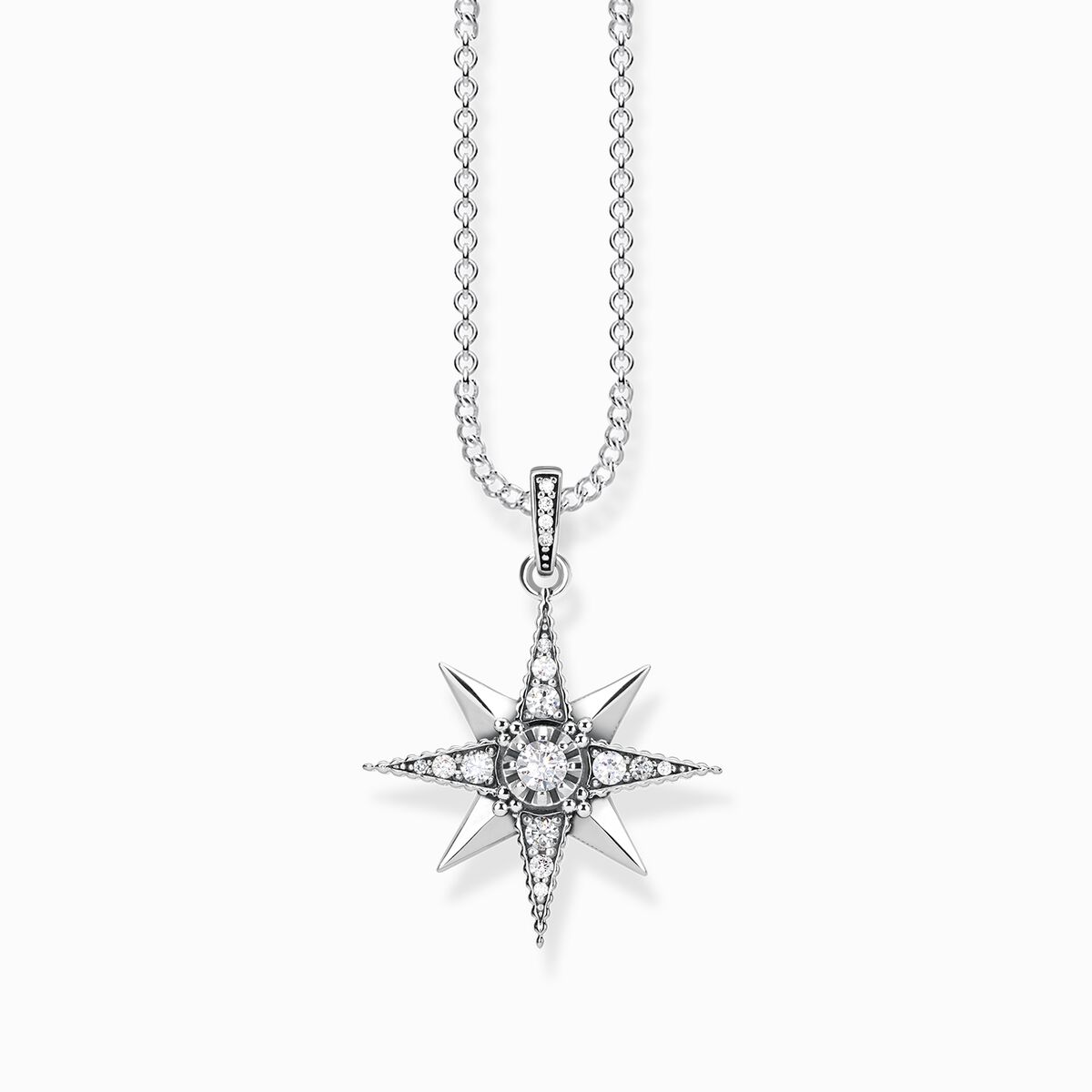 Necklace royalty star white