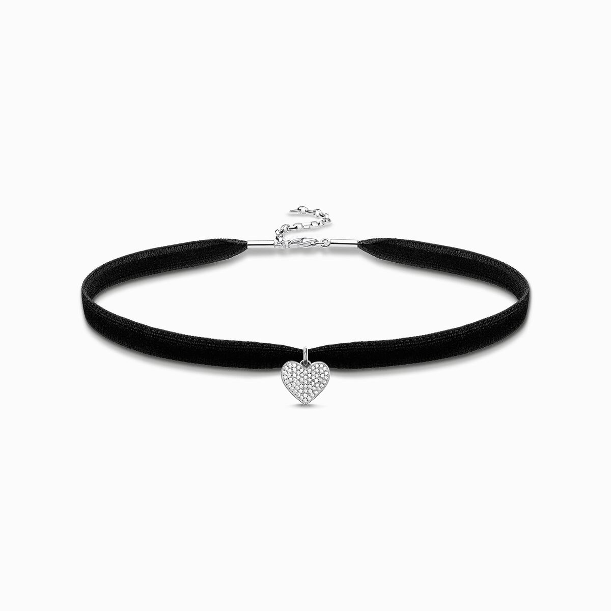 Choker heart pavé