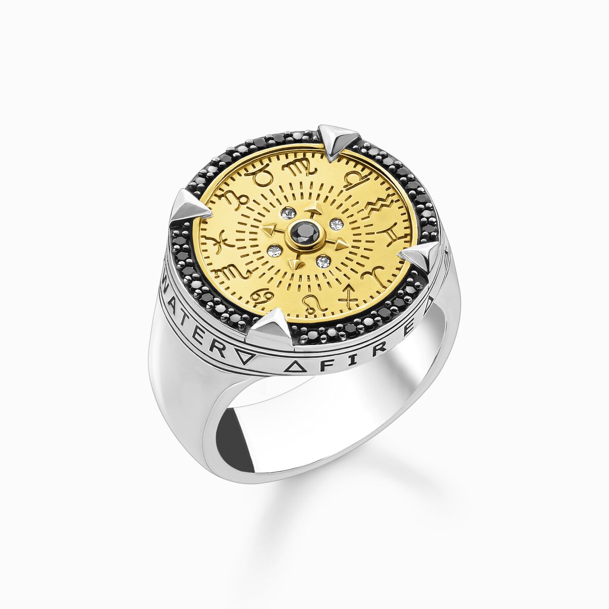 Ring elements of nature gold