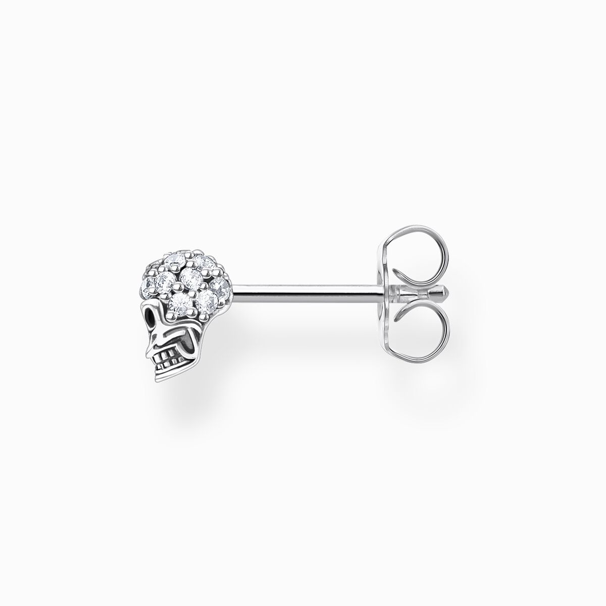 Single ear stud skull