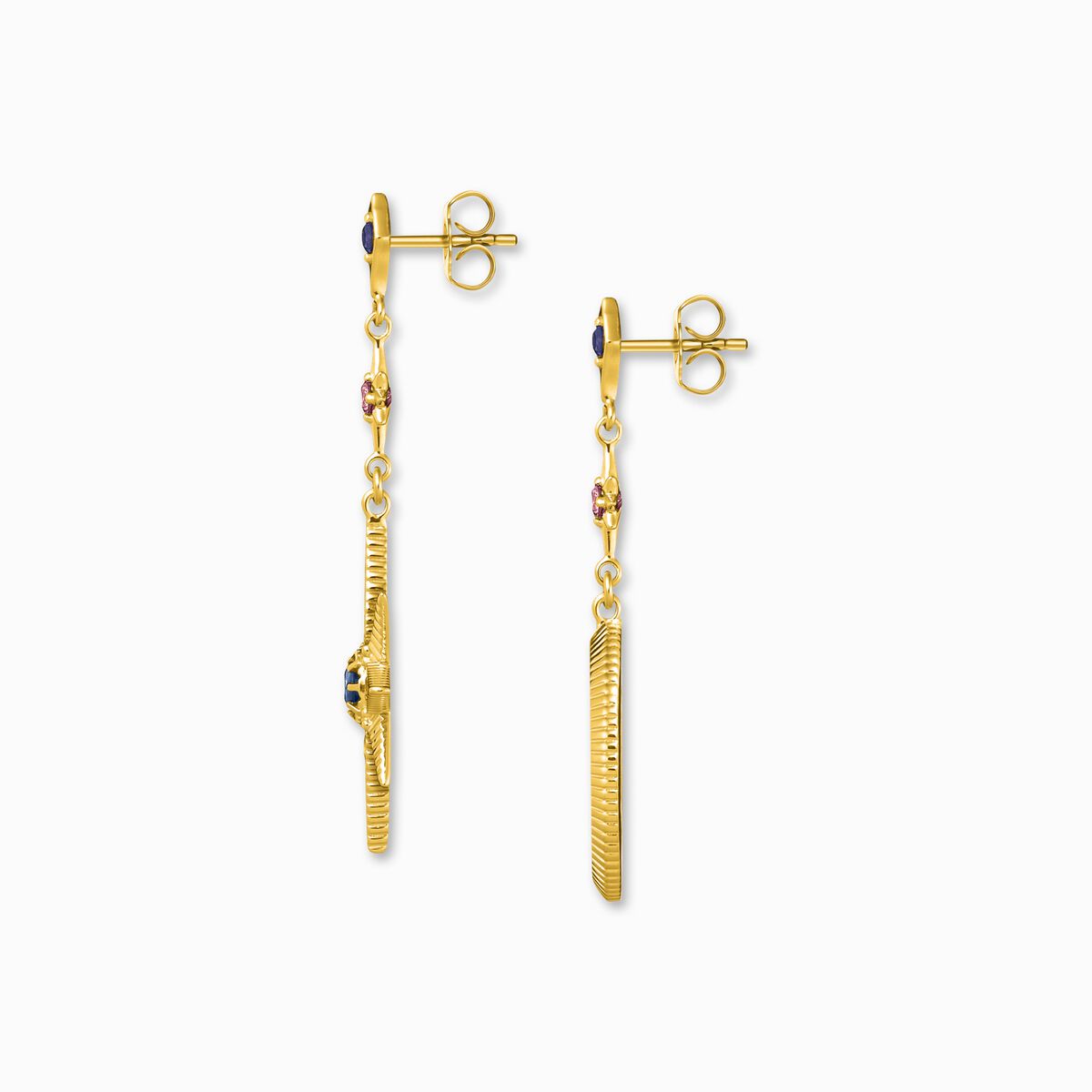 Earrings royalty star and moon