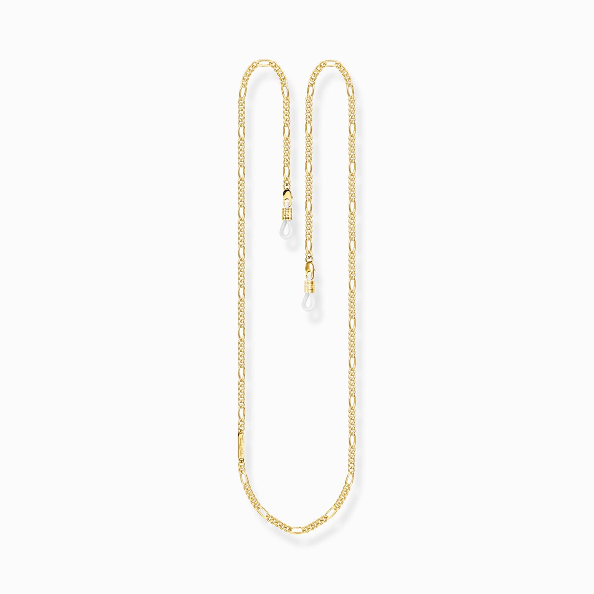 Eyewear chain figaro yellow gold-coloured