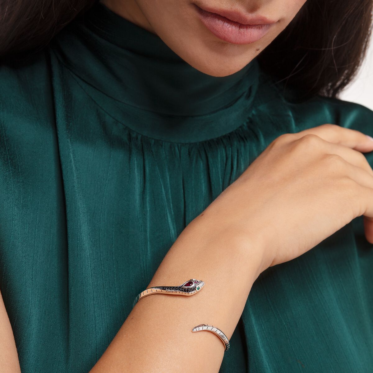 Bangle snake silver