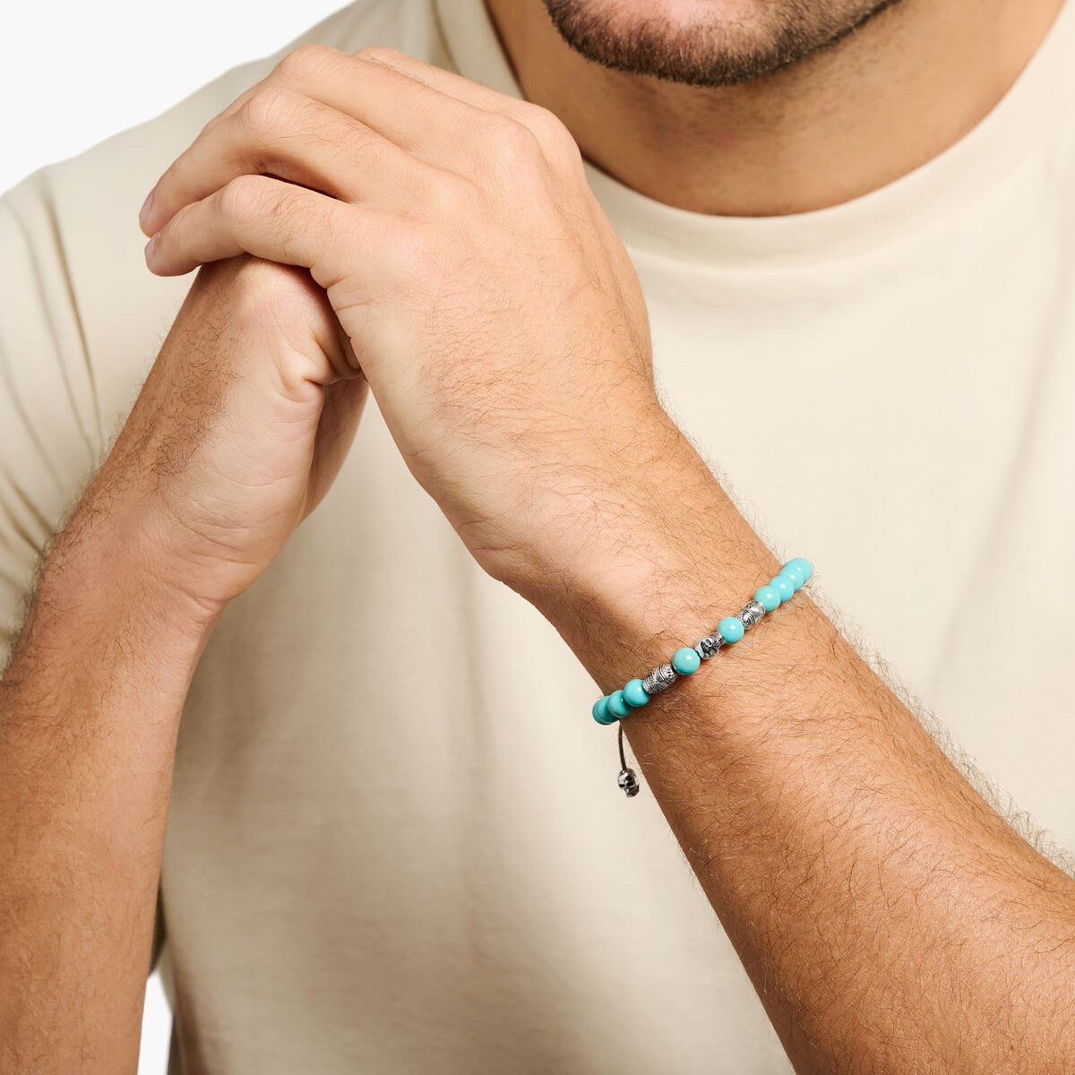 Bracelet turquoise skull