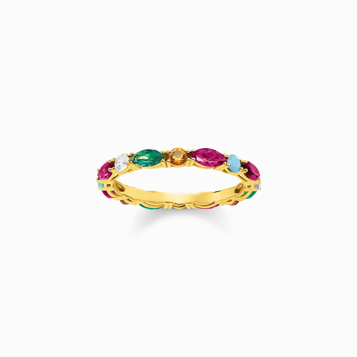 Ring colourful stones