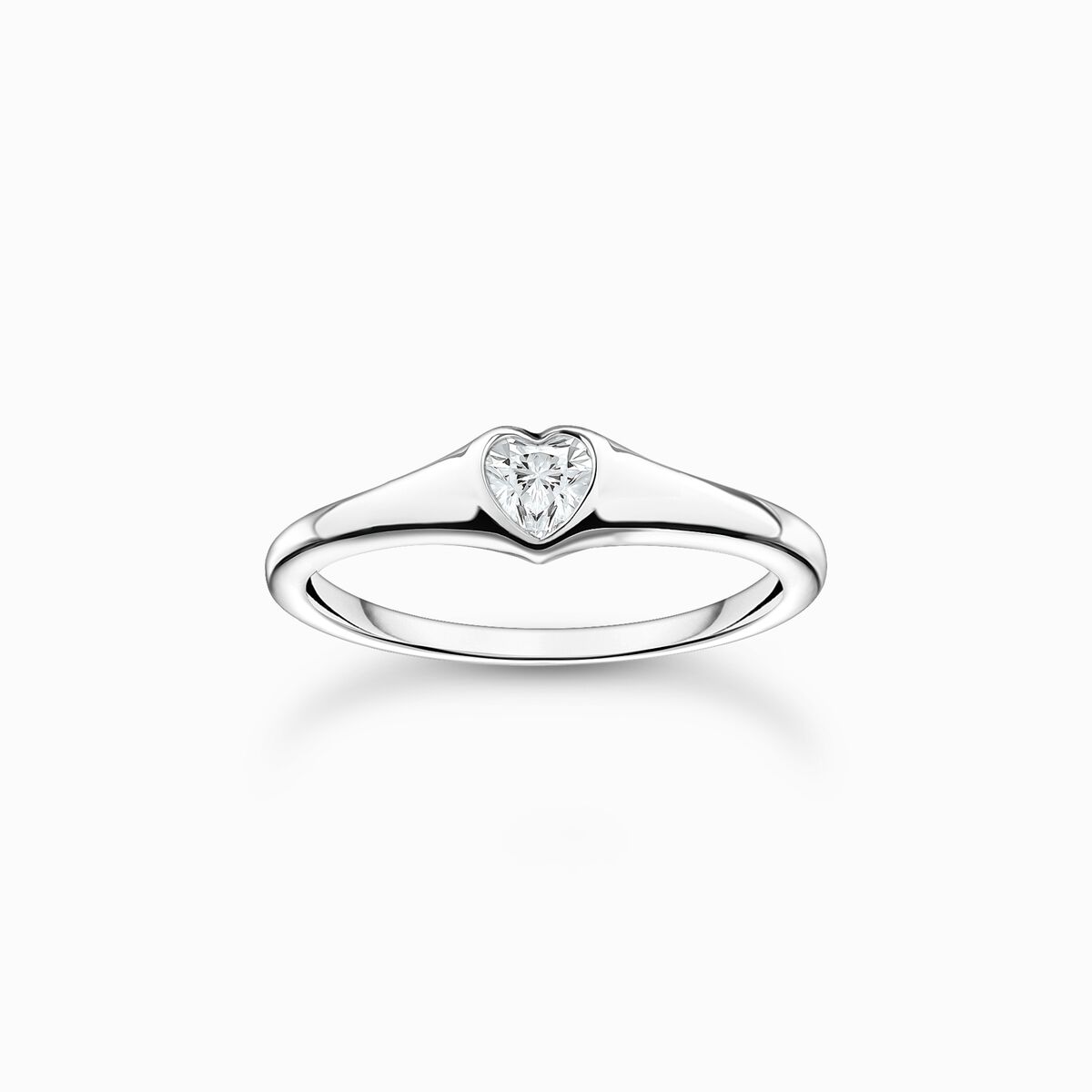 Ring heart silver