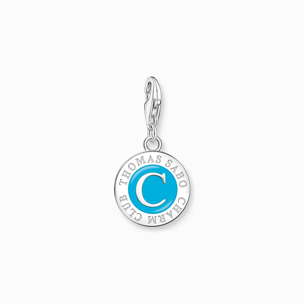 Charm turquoise Coin silver