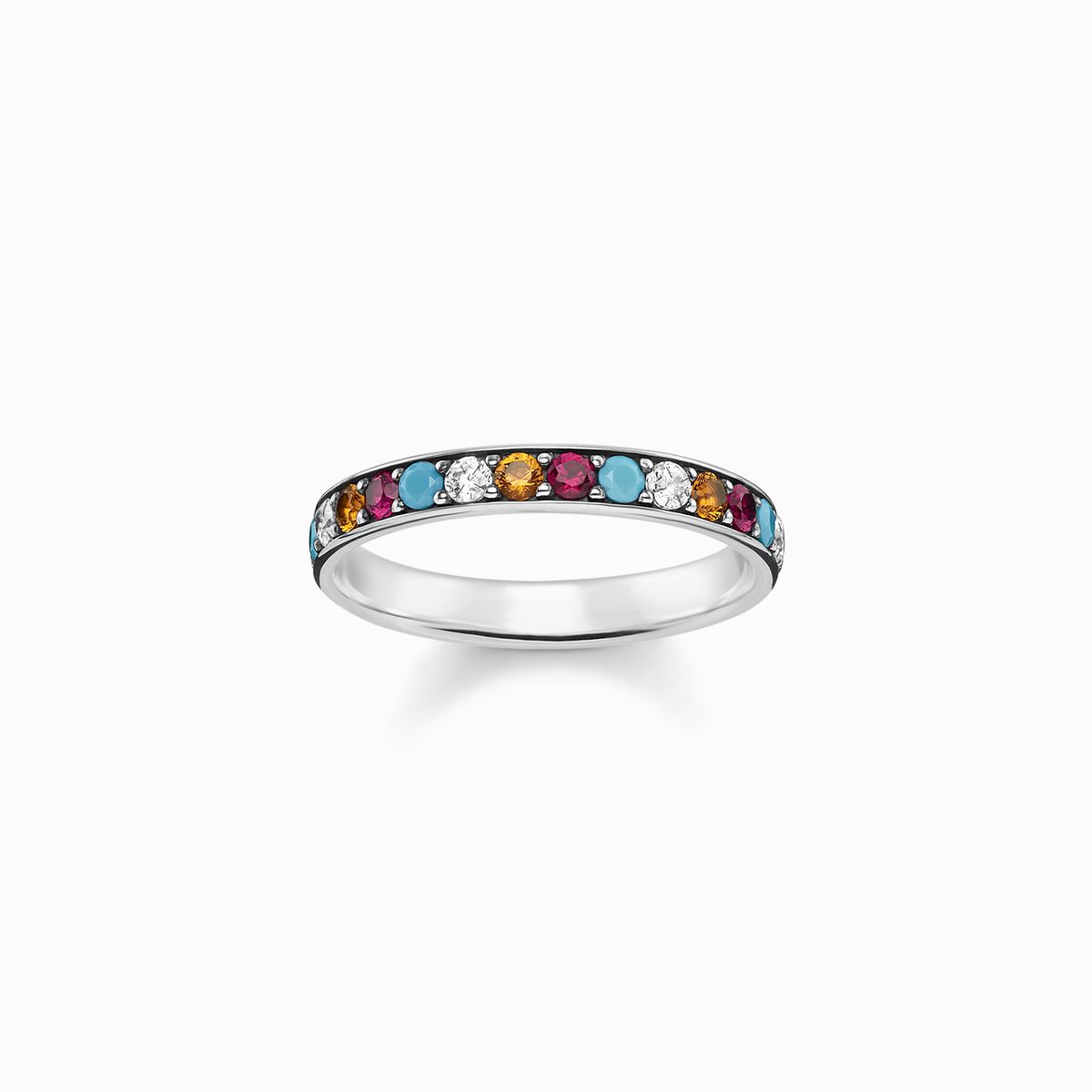 Ring colourful stones