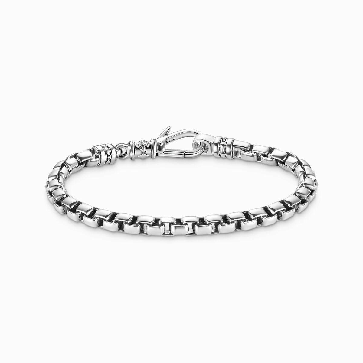 Silver bracelet box chain