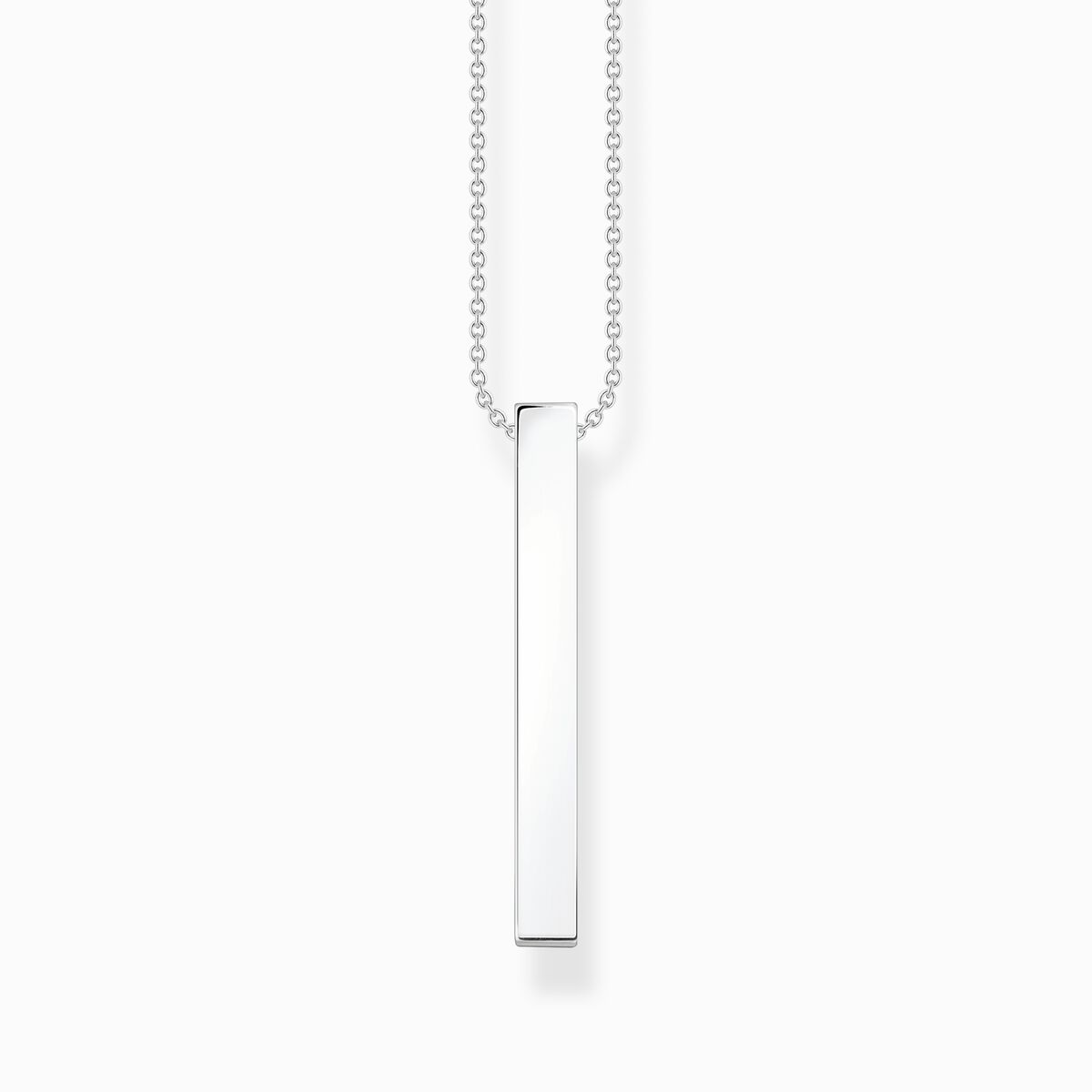Necklace white stones silver
