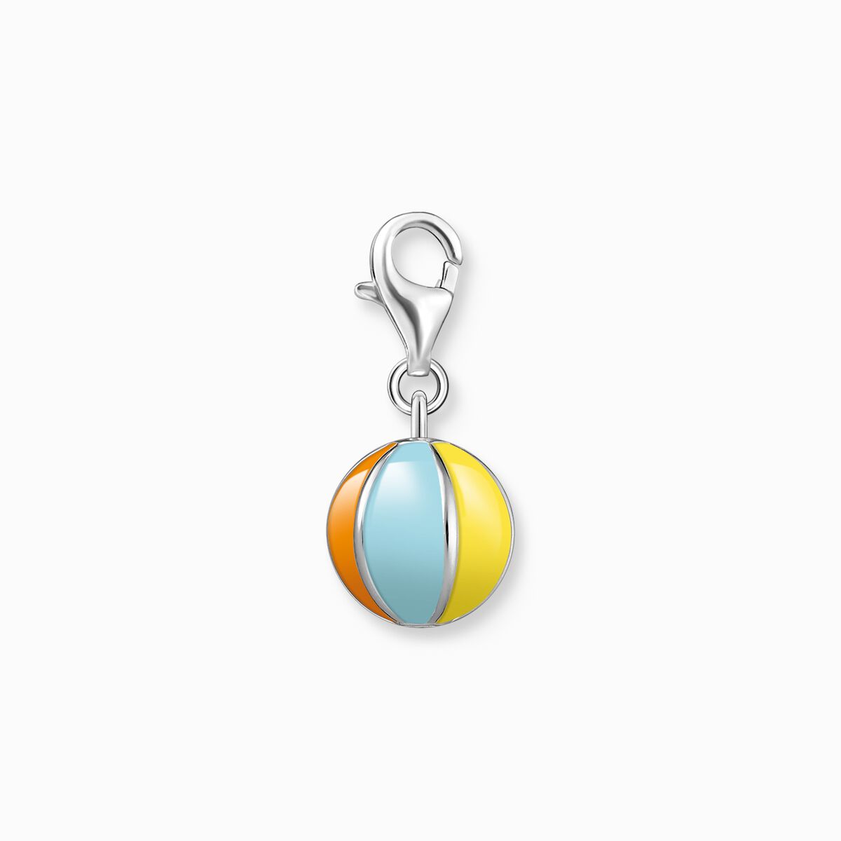 Charm pendant colorfulwater ball silver