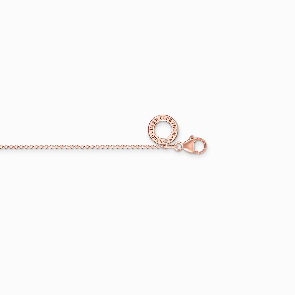 Charm necklace rose gold Thickness 1.00 mm (0.04 Inch)