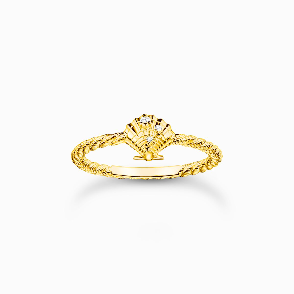 Ring rope with shell gold
