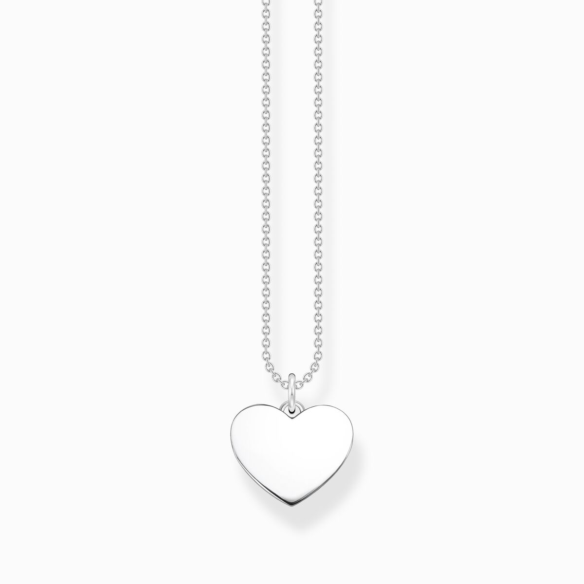 Necklace heart silver