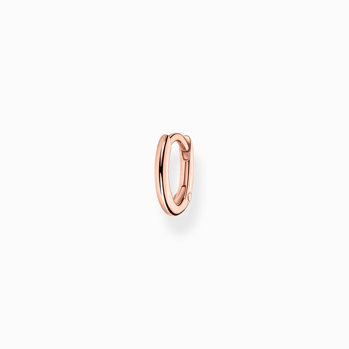 Single hoop earring classic rose gold