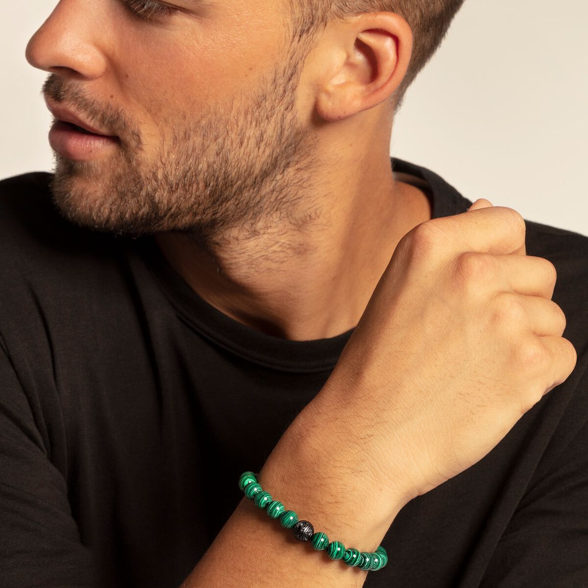 Bracelet Black Cat green