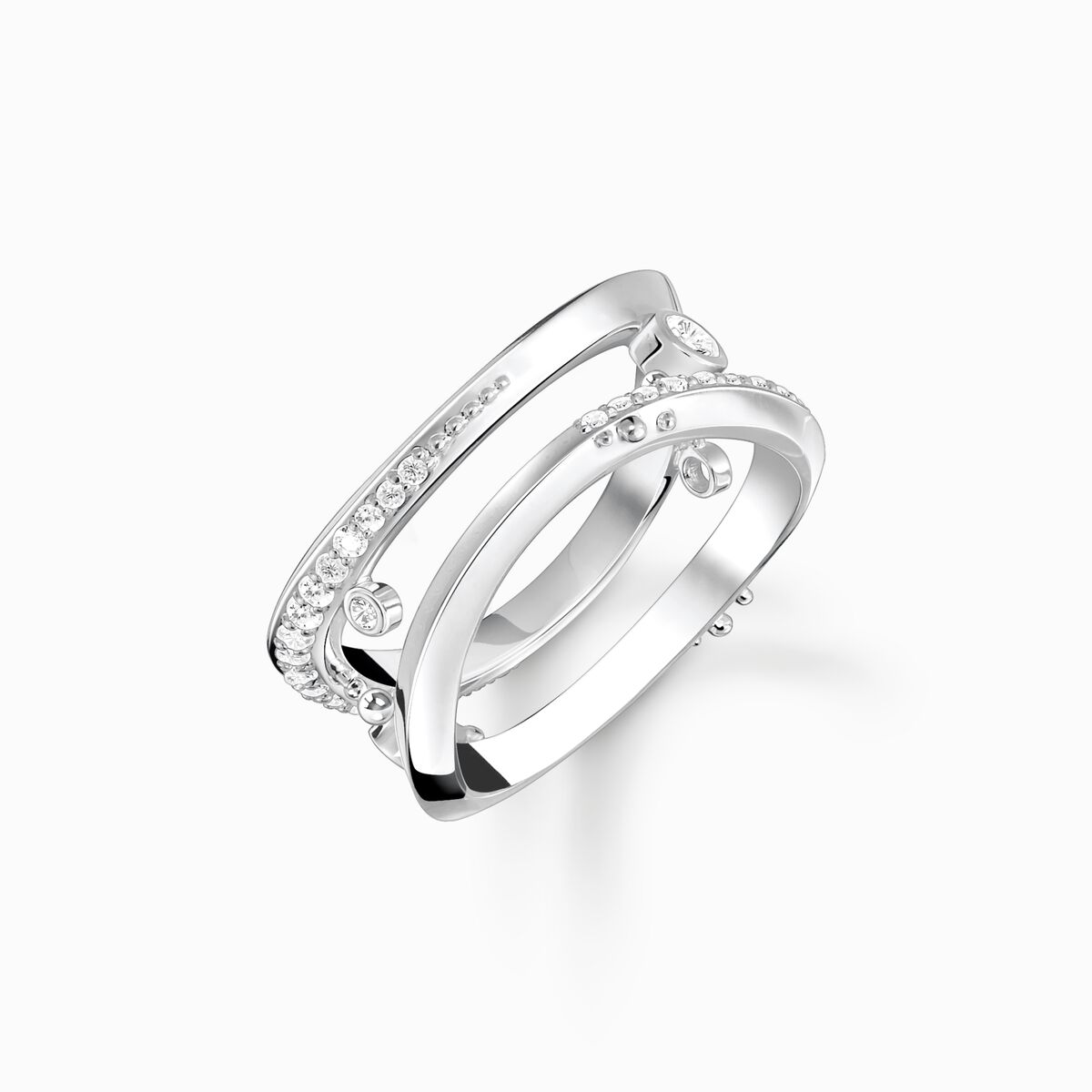 Ring wave with white stones