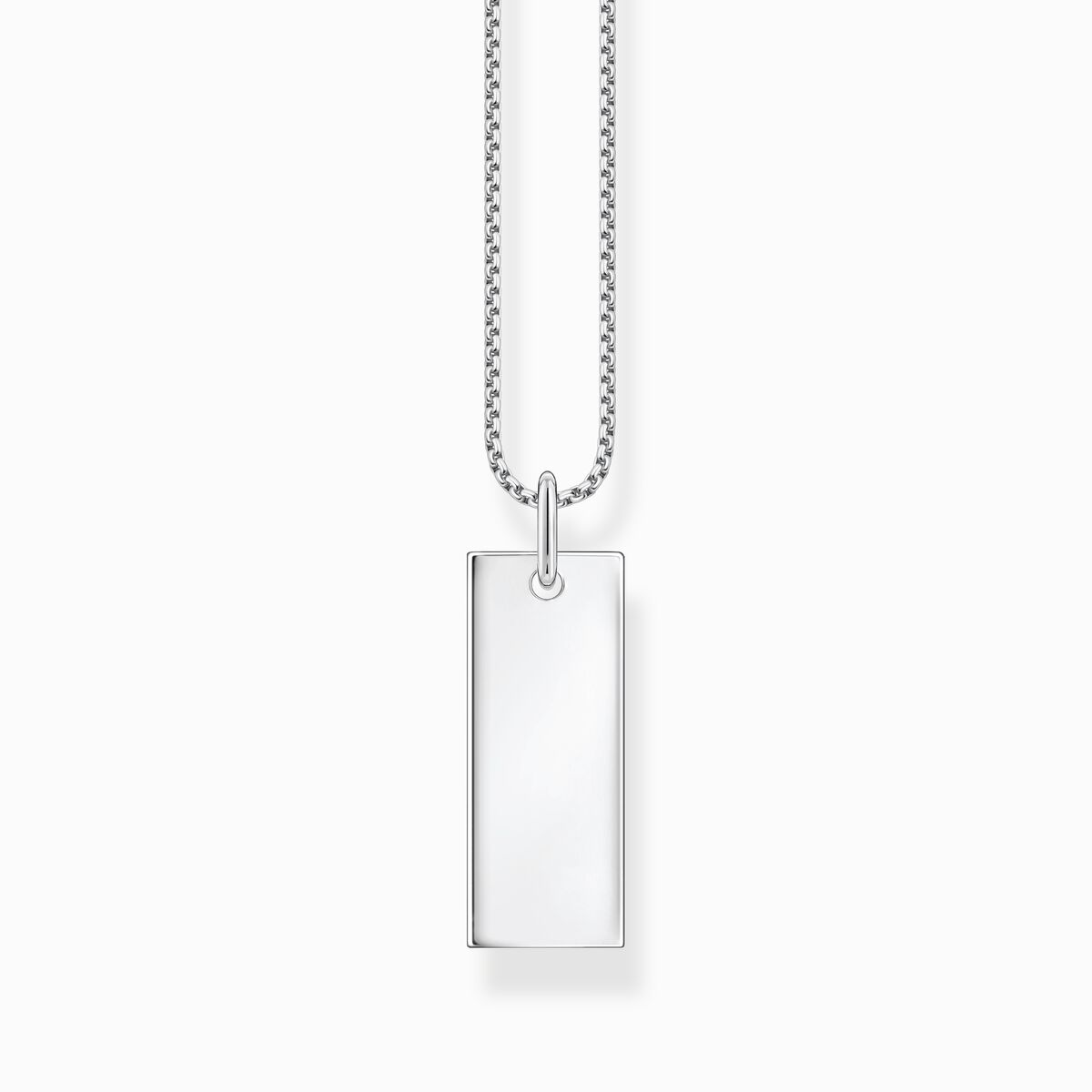 Necklace tag silver