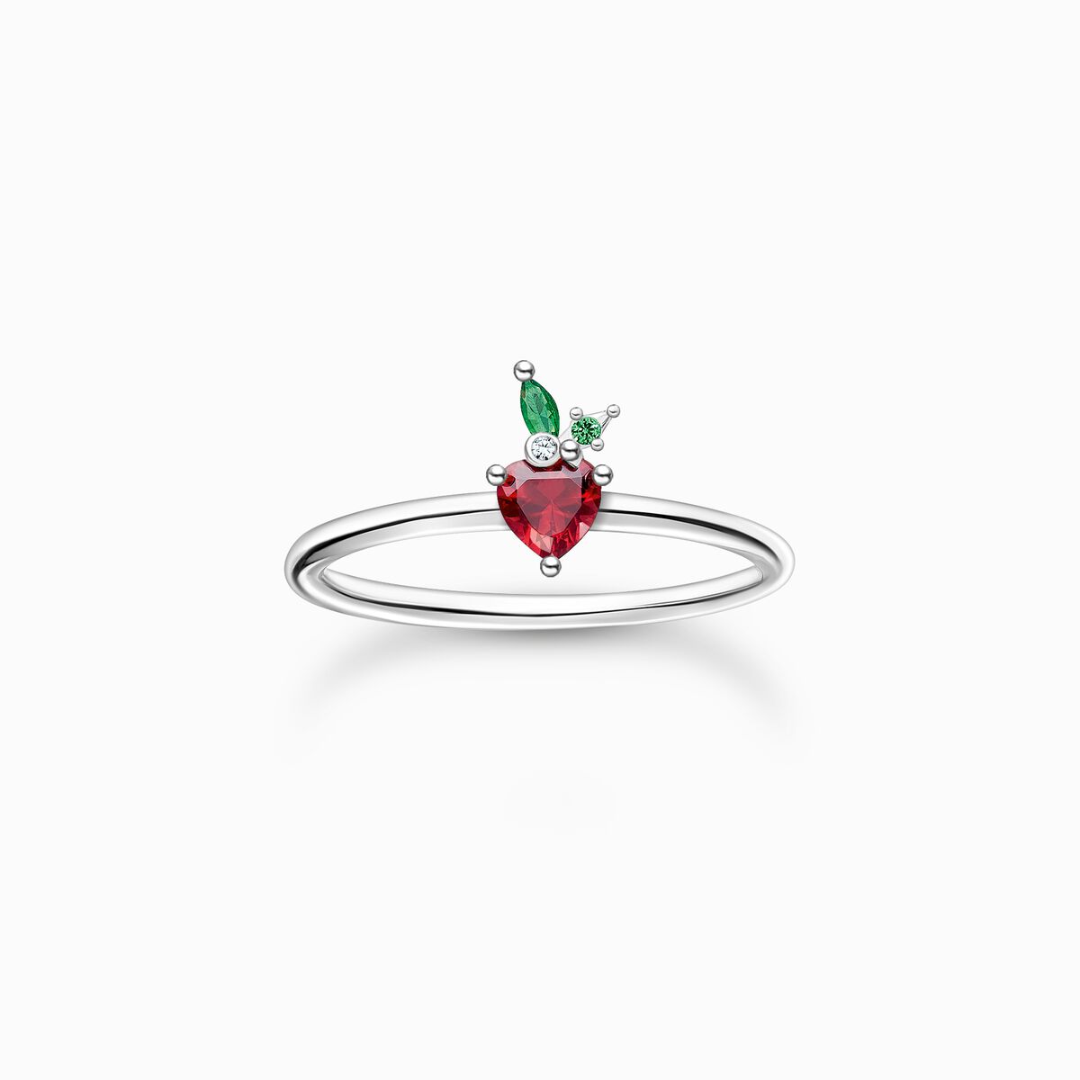 Ring strawberry silver