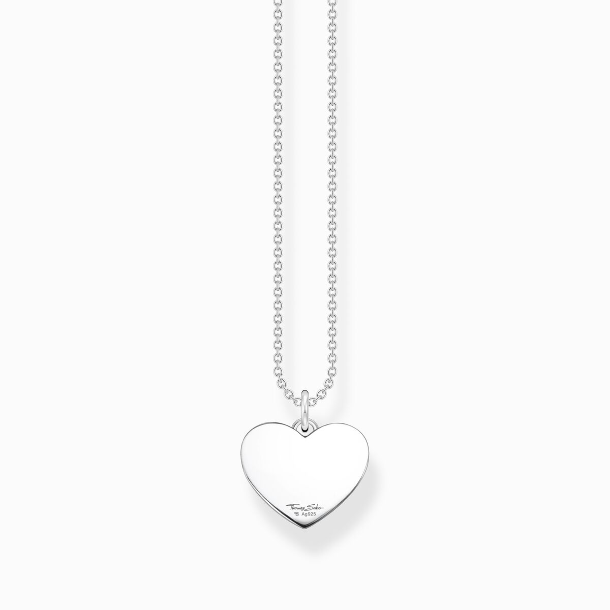 Necklace heart silver