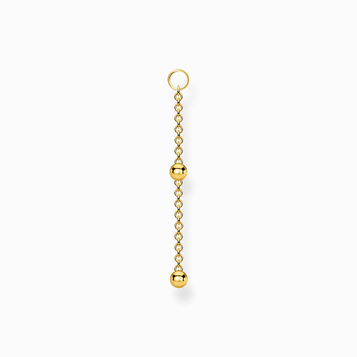 Single ear pendant dots gold