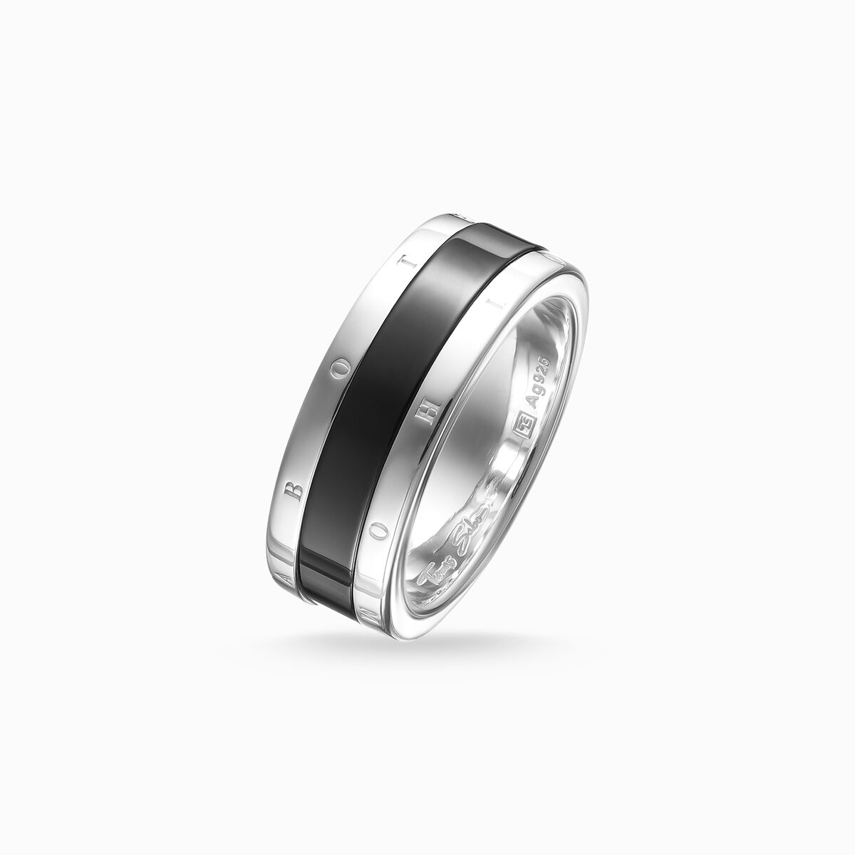 Band ring black Ceramic