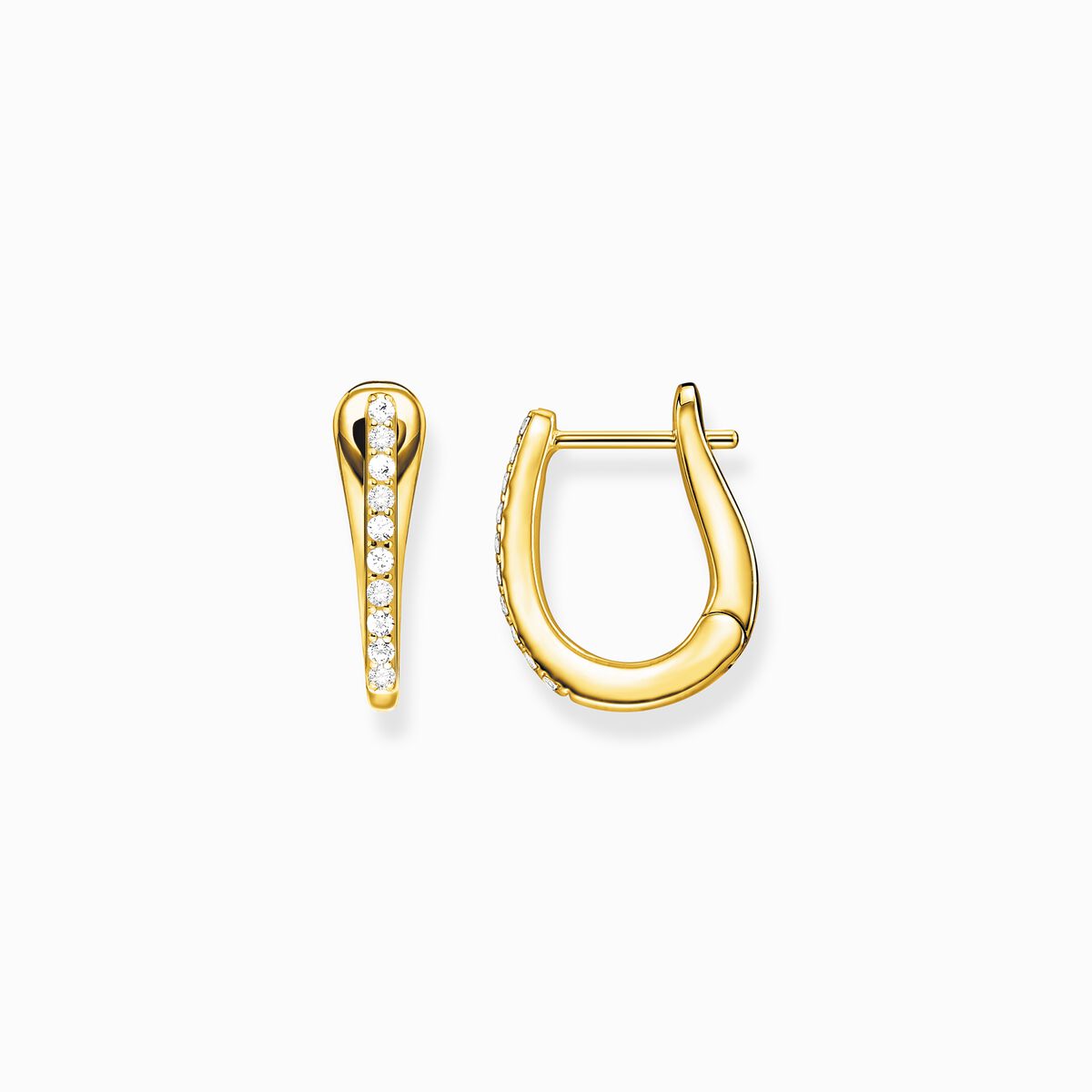 Hoop earrings classic gold