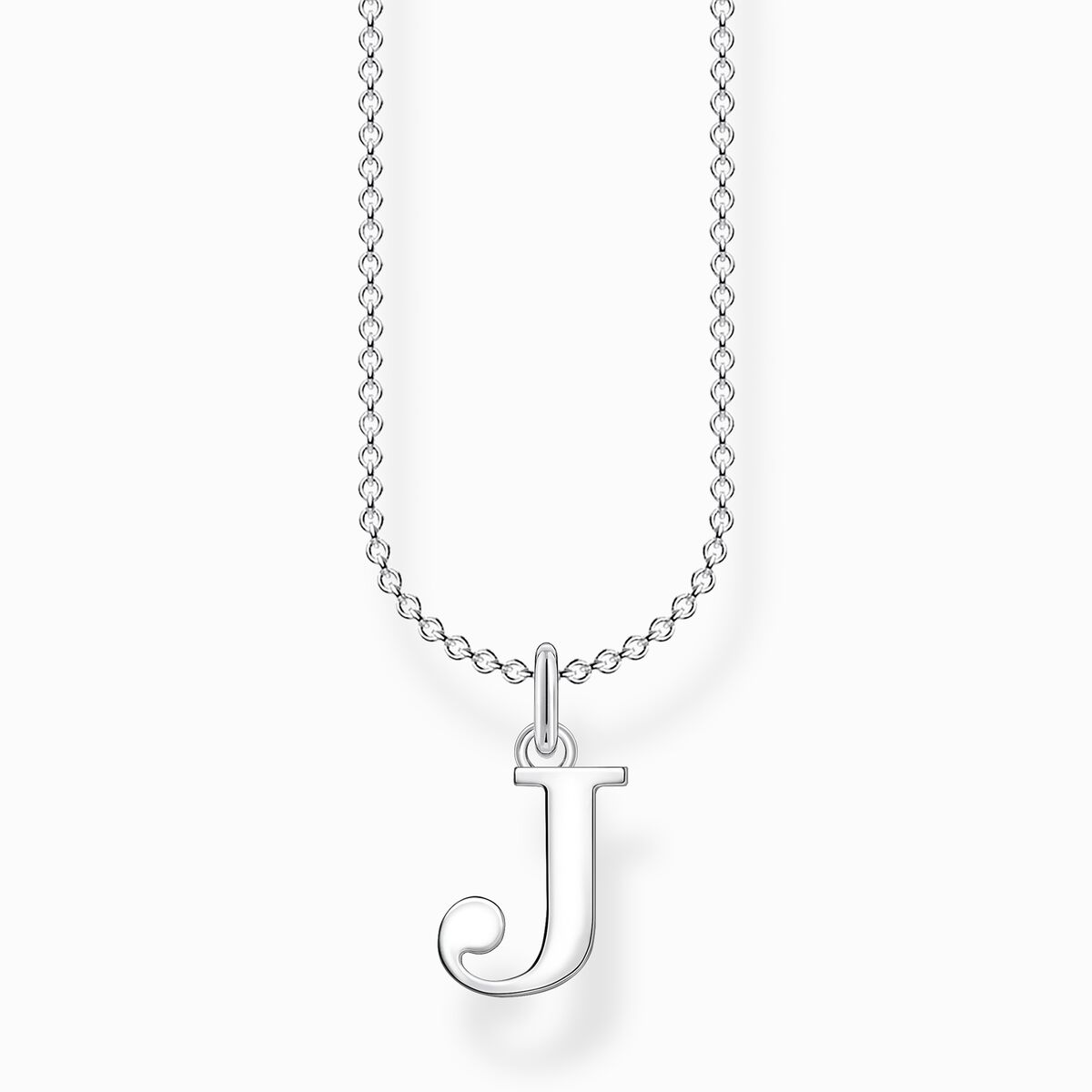 Necklace letter j