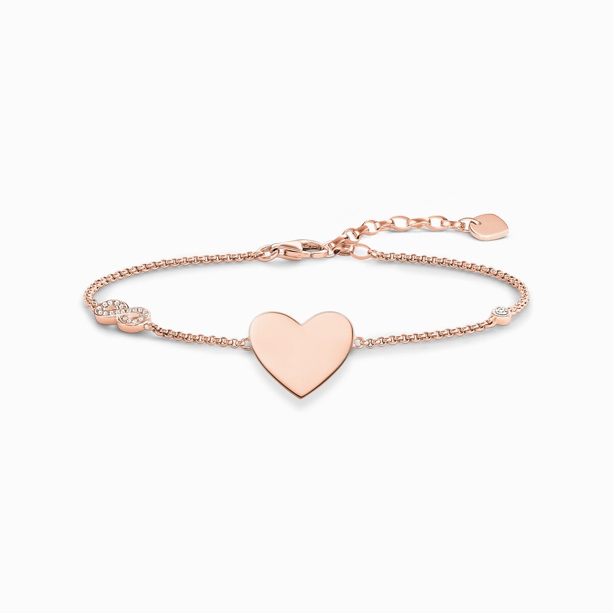 Bracelet heart with infinity