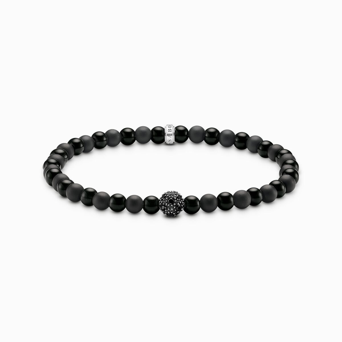 Talisman bracelet positive energy with obsidian beads
