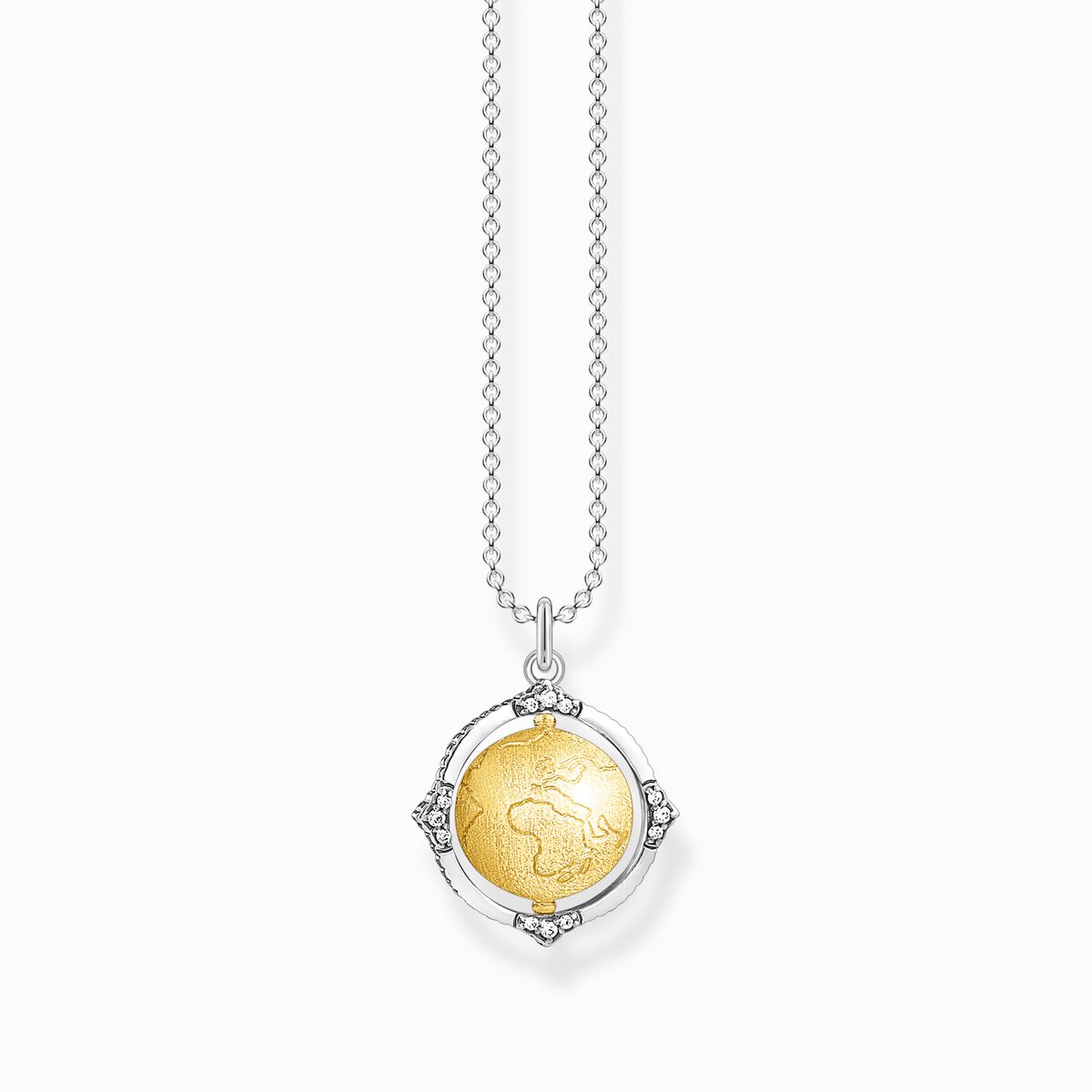 Necklace vintage globe