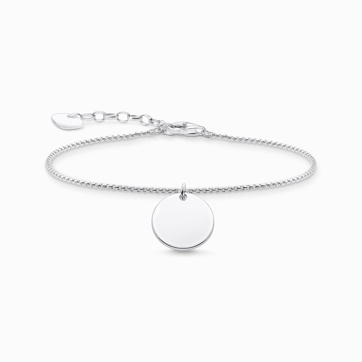 Bracelet disc silver