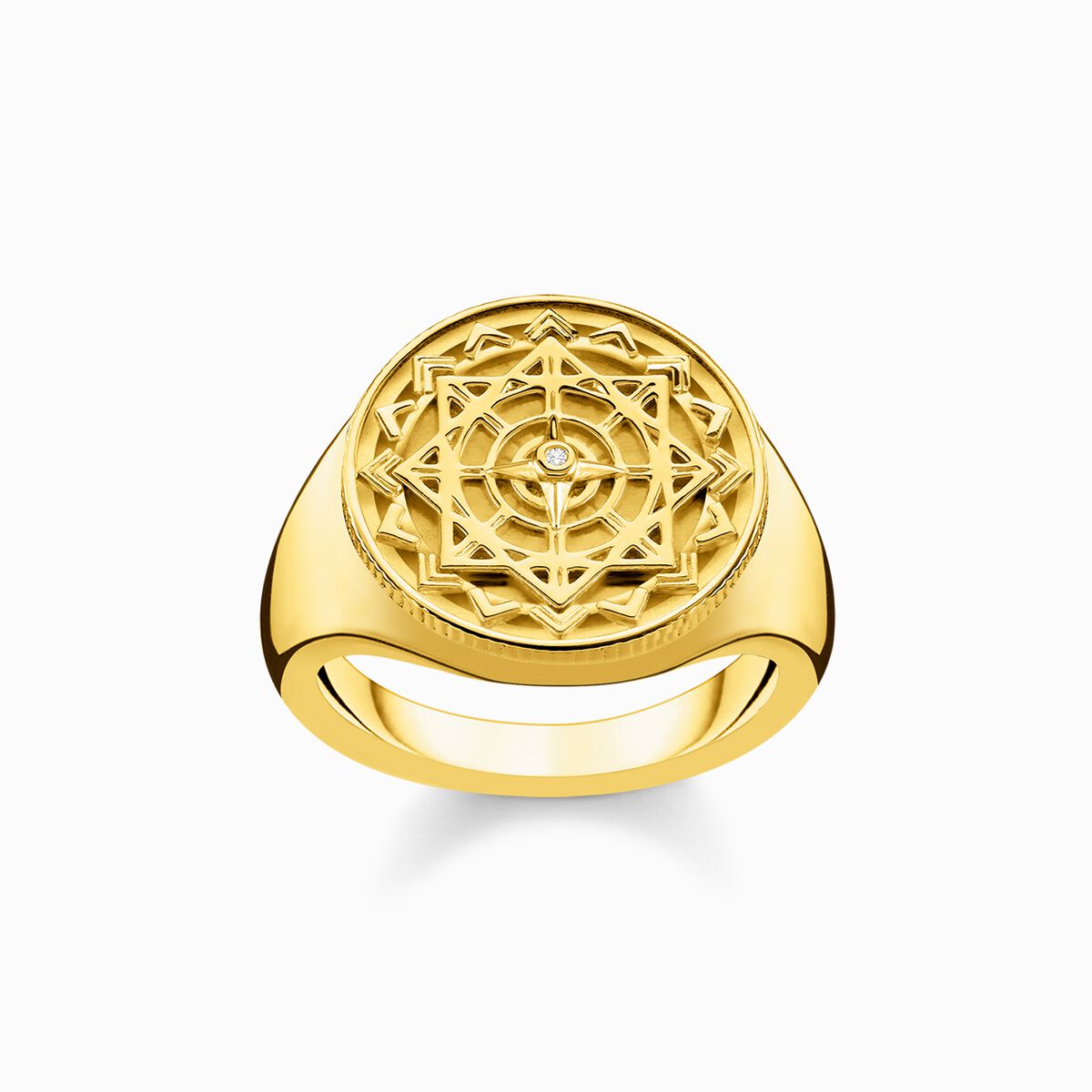 Ring vintage compass gold