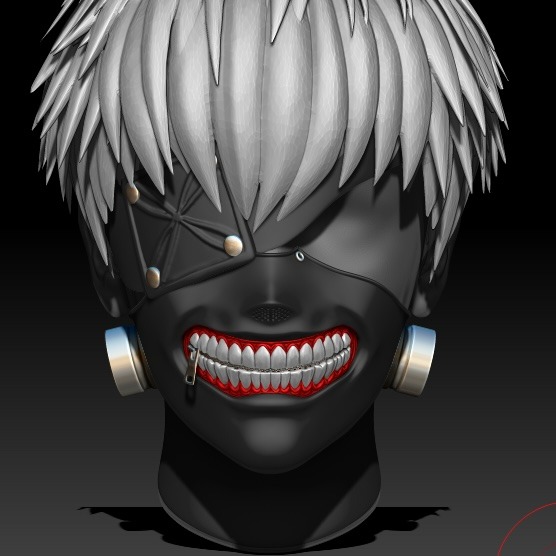 Tokyo Ghoul Cosplay Half Mask - ortacical