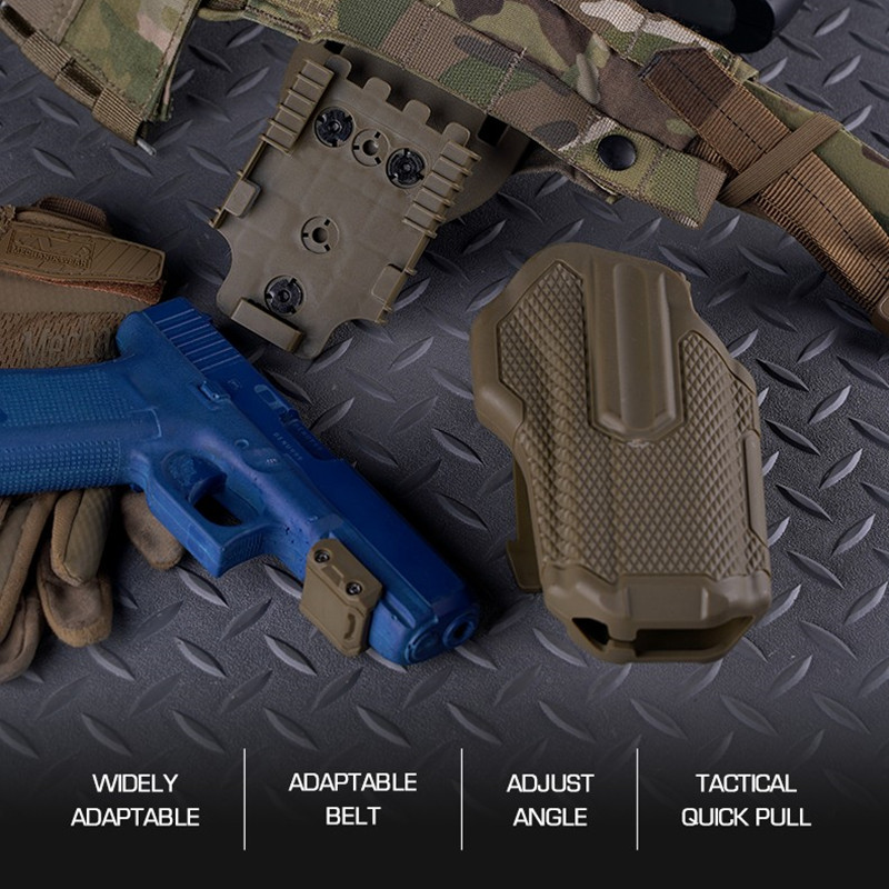 Warfare Universal Pistol Nylon quick Pull sleeve with QLS Quick release system base compatible - ortacical