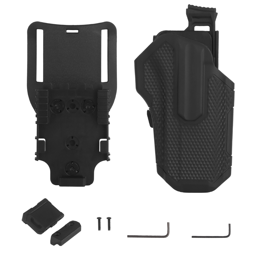 Warfare Universal Pistol Nylon quick Pull sleeve with QLS Quick release system base compatible - ortacical