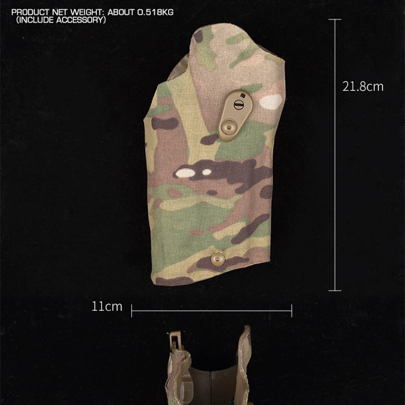 P320+X300 torch gun cover quick extraction Glock leg cloth cover QLS quick removal system - ortacical