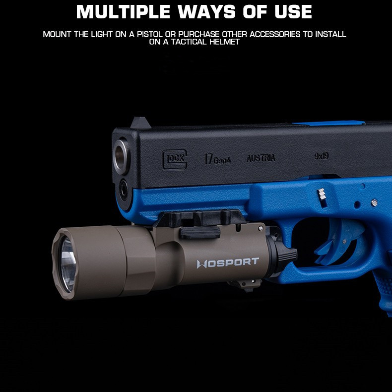 X300-A Tactical underhang Flashlight (SF model) 800 lumen alloy housing left and right dual switches - ortacical