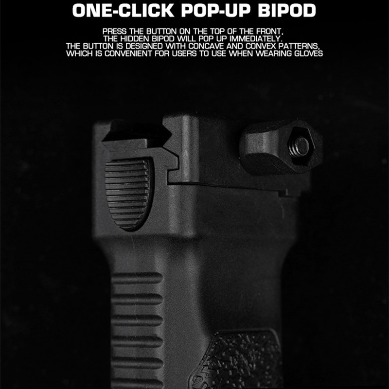One-click pop-up grip tactical bracketElastic Bipod Grip2.0(20mm) - ortacical