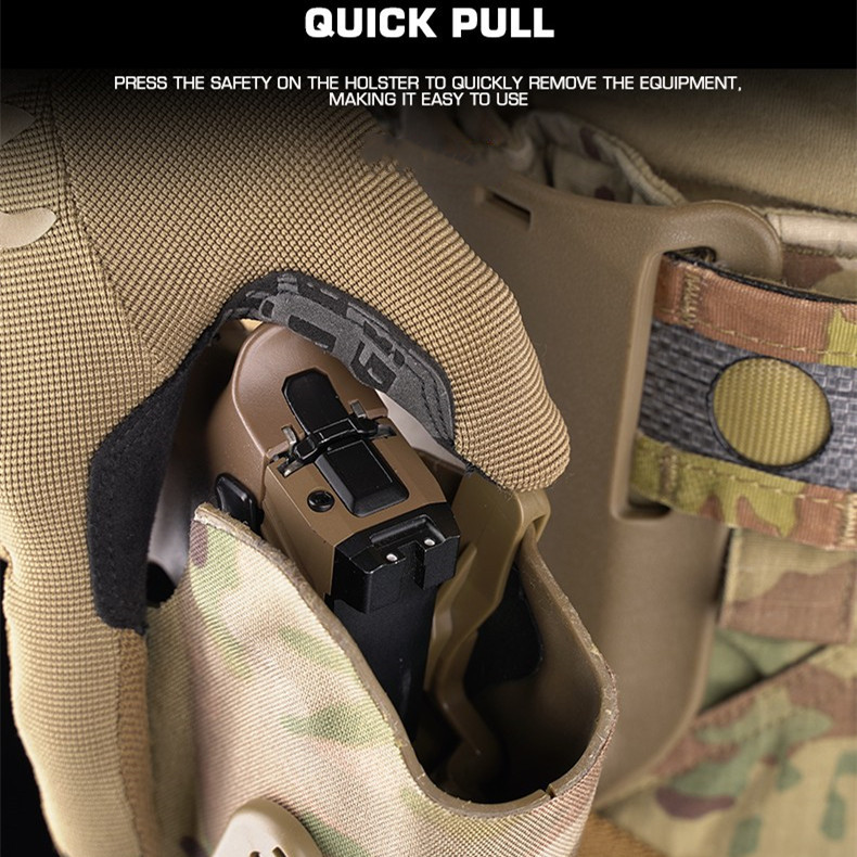 P320+X300 torch gun cover quick extraction Glock leg cloth cover QLS quick removal system - ortacical