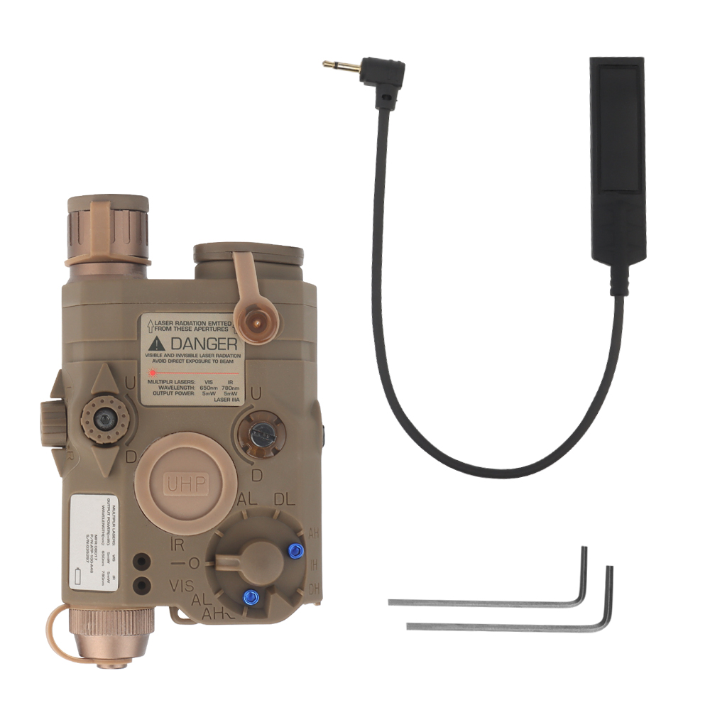 PEQ-15 (Green laser +IR infrared non-luminescence + flashlight) tactical green laser pointer - ortacical